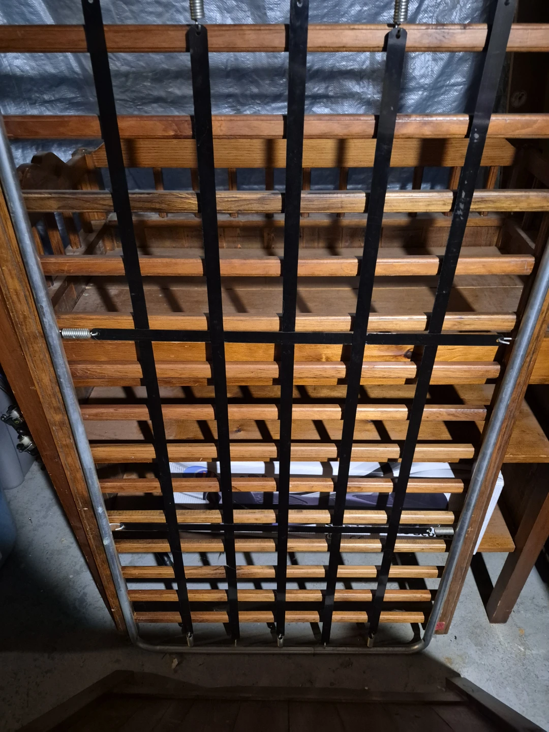 Vintage handmade Wooden Baby Crib with Changing Station - photo 2