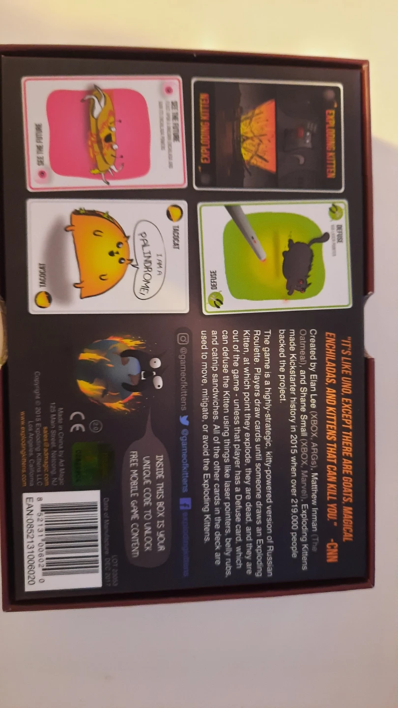 Exploding Kittens Original Edition Card Game - photo 3