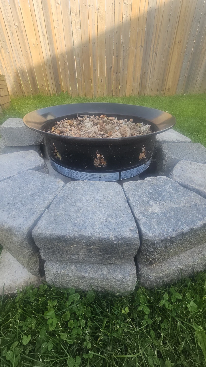 Fire Pit Bowl with Stone Base - photo 2