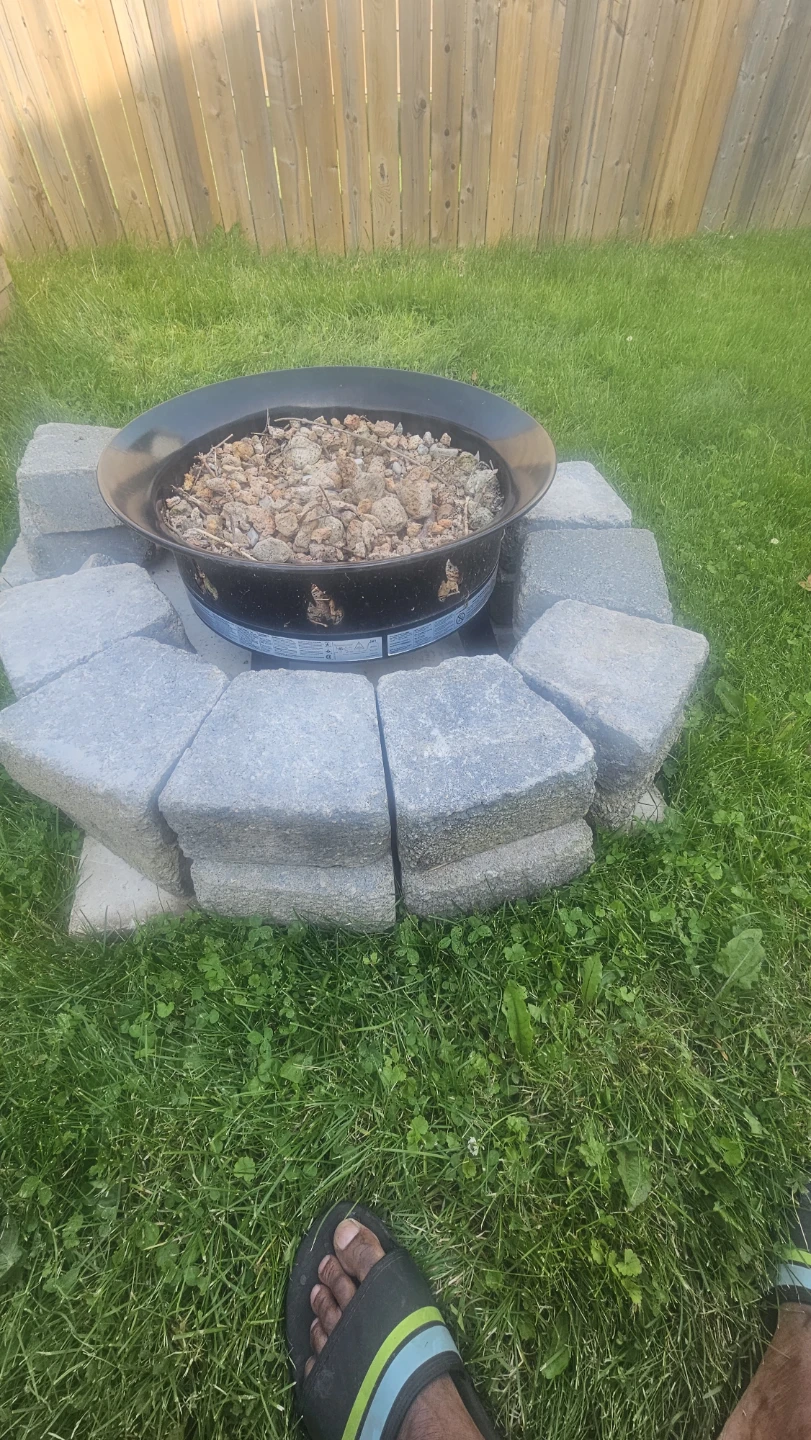 Fire Pit Bowl with Stone Base - photo 3