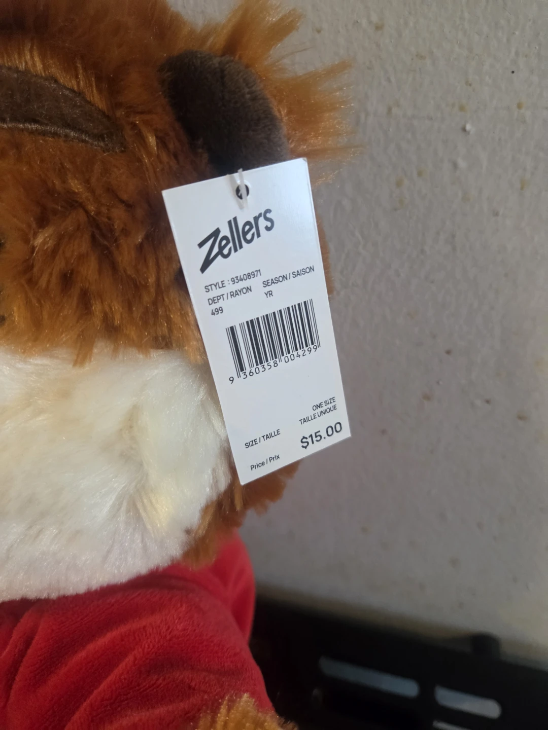 Zellers "Zeddy" Teddy Bear Plush Toy - photo 3