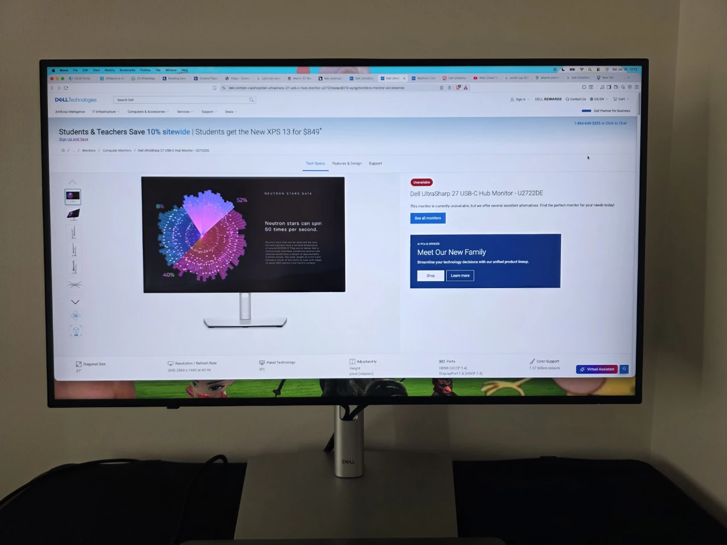 Dell UltraSharp 27 QHD Monitor U2722DE - photo 2