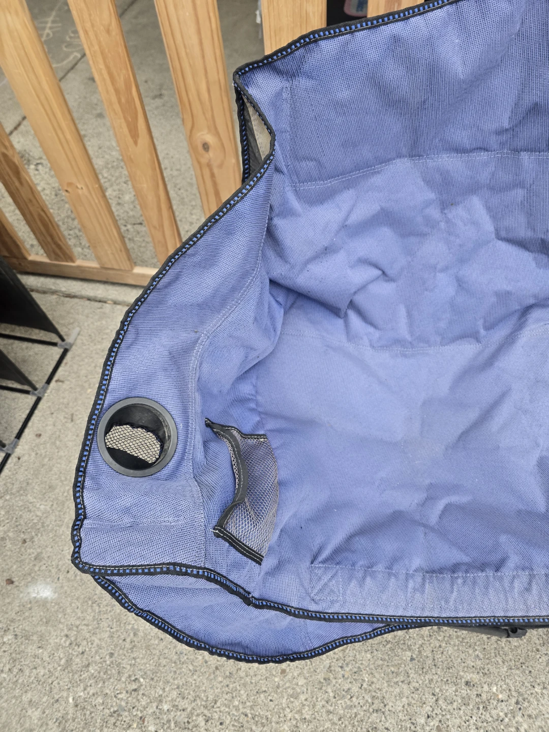 Blue, foldable double camping Ozark Trail camping chair - photo 4