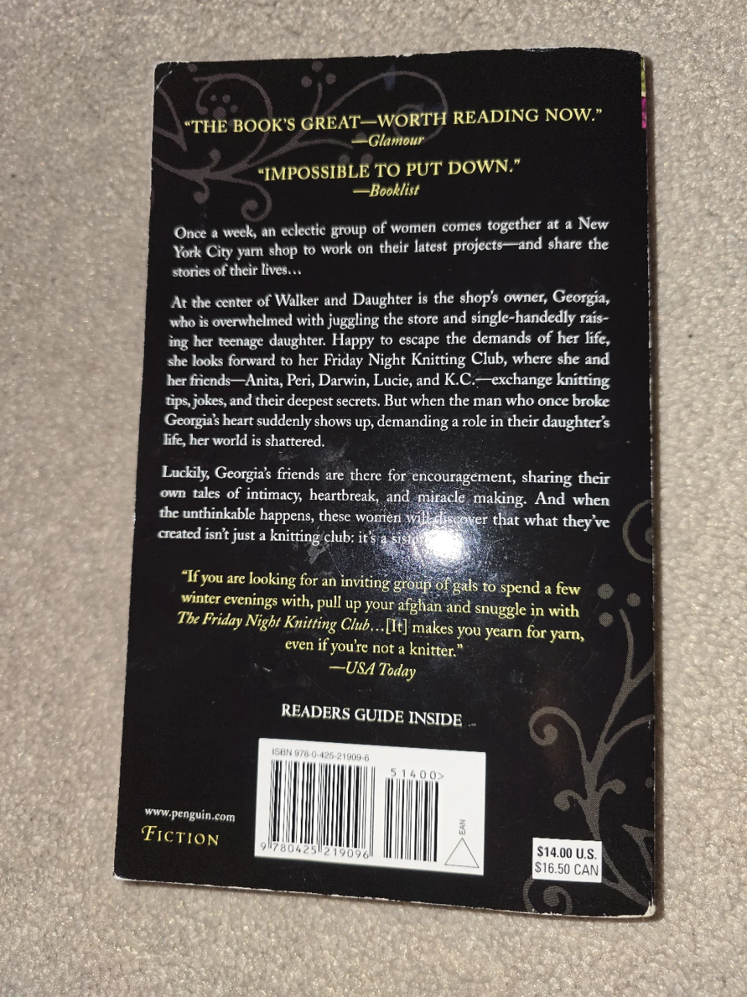 The Friday Night Knitting Club by Kate Jacobs Paperback Book - photo 2