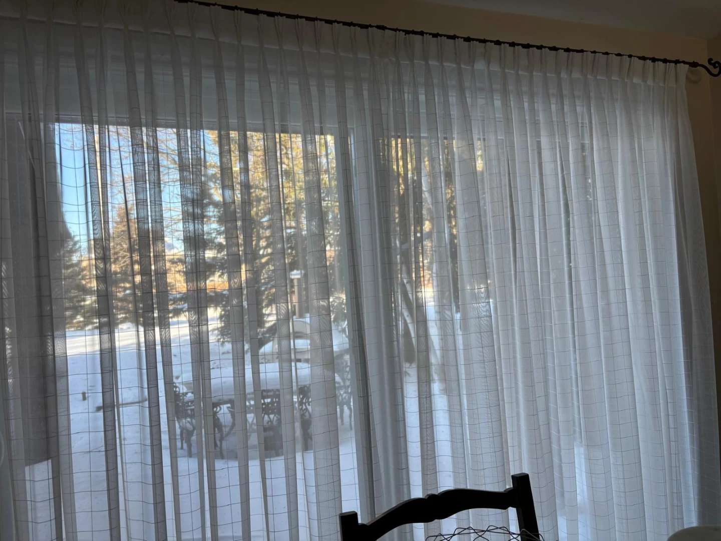 Luxury Custom Curtains with Wrought Iron Rod