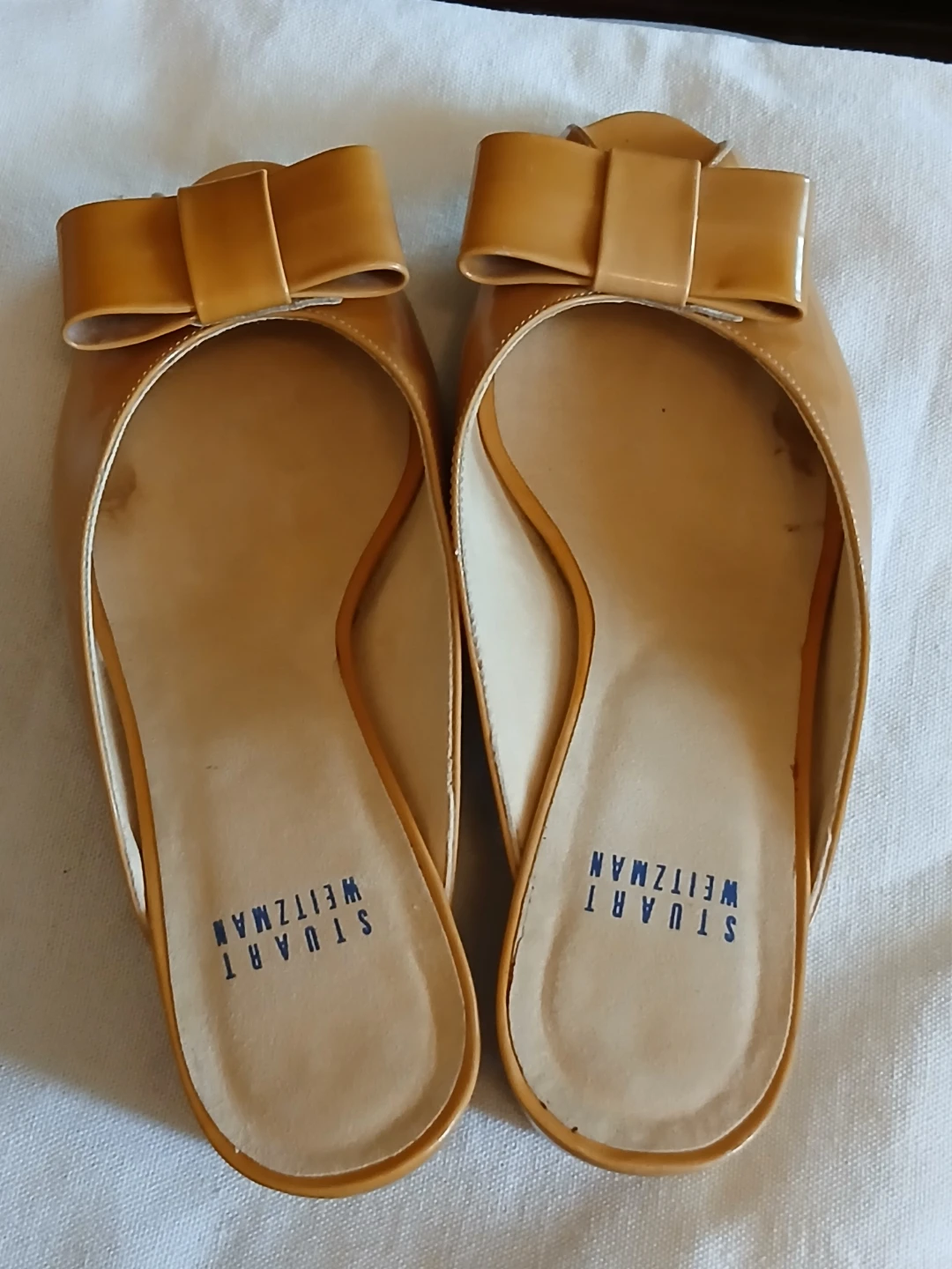 Stuart Weitzman Women's Mules - Tan, Size 9.5