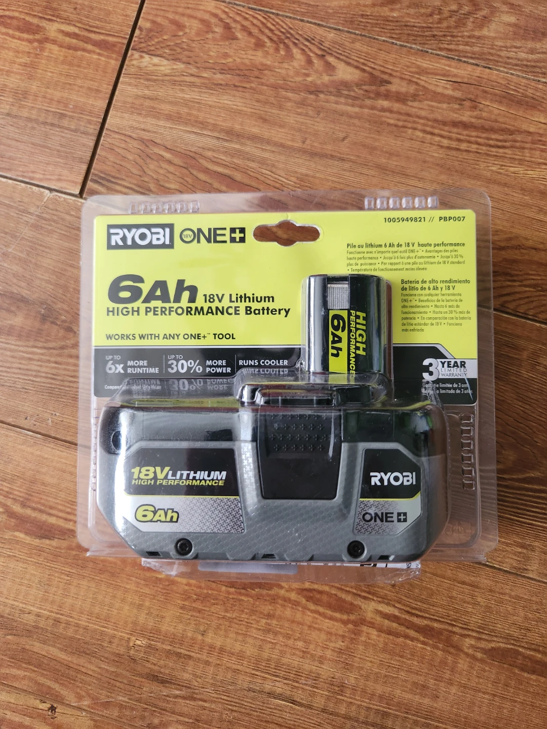Ryobi ONE+ 18V Lithium High Performance Battery 6Ah