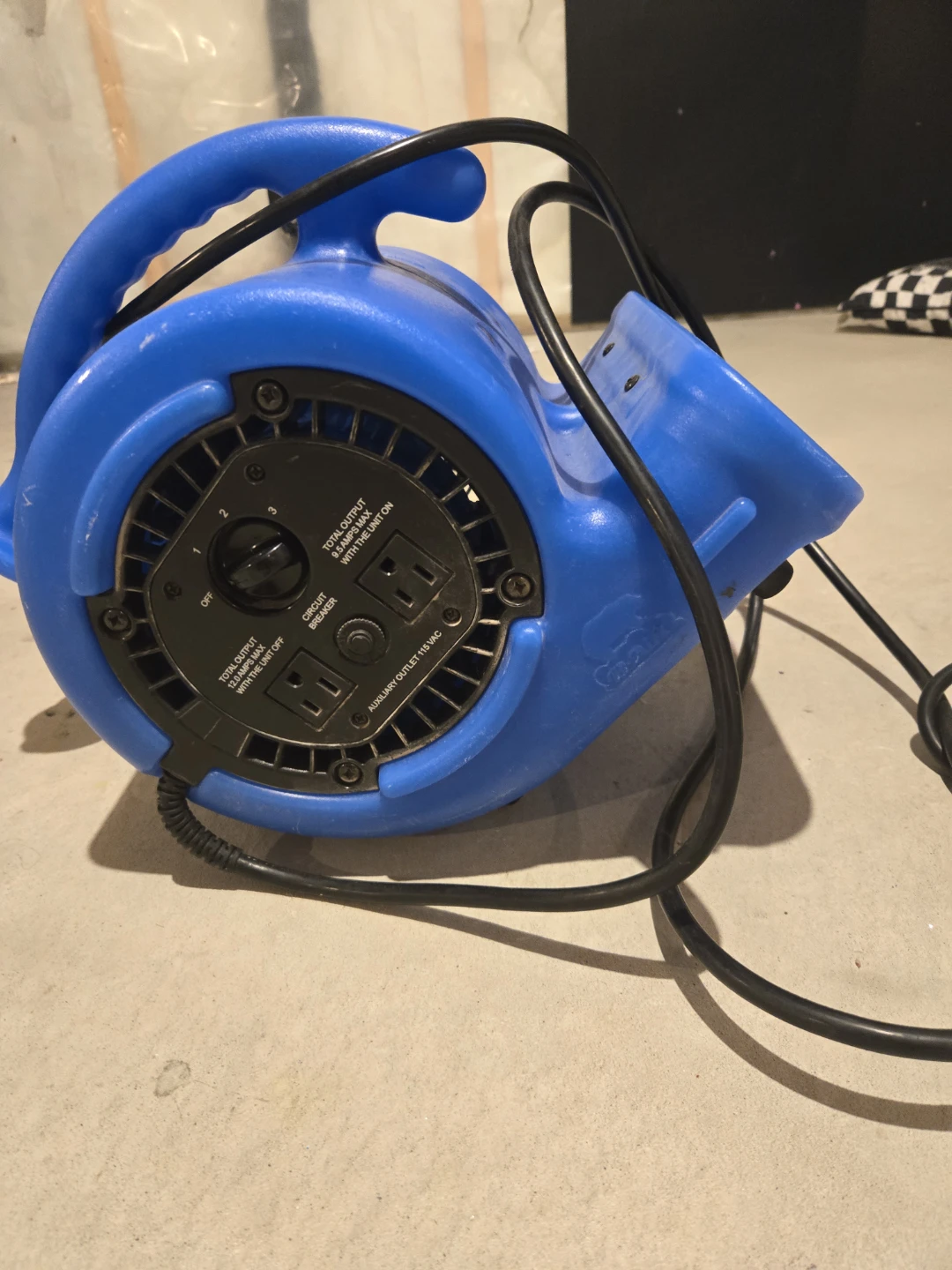 Blue Air Mover Blower Fan