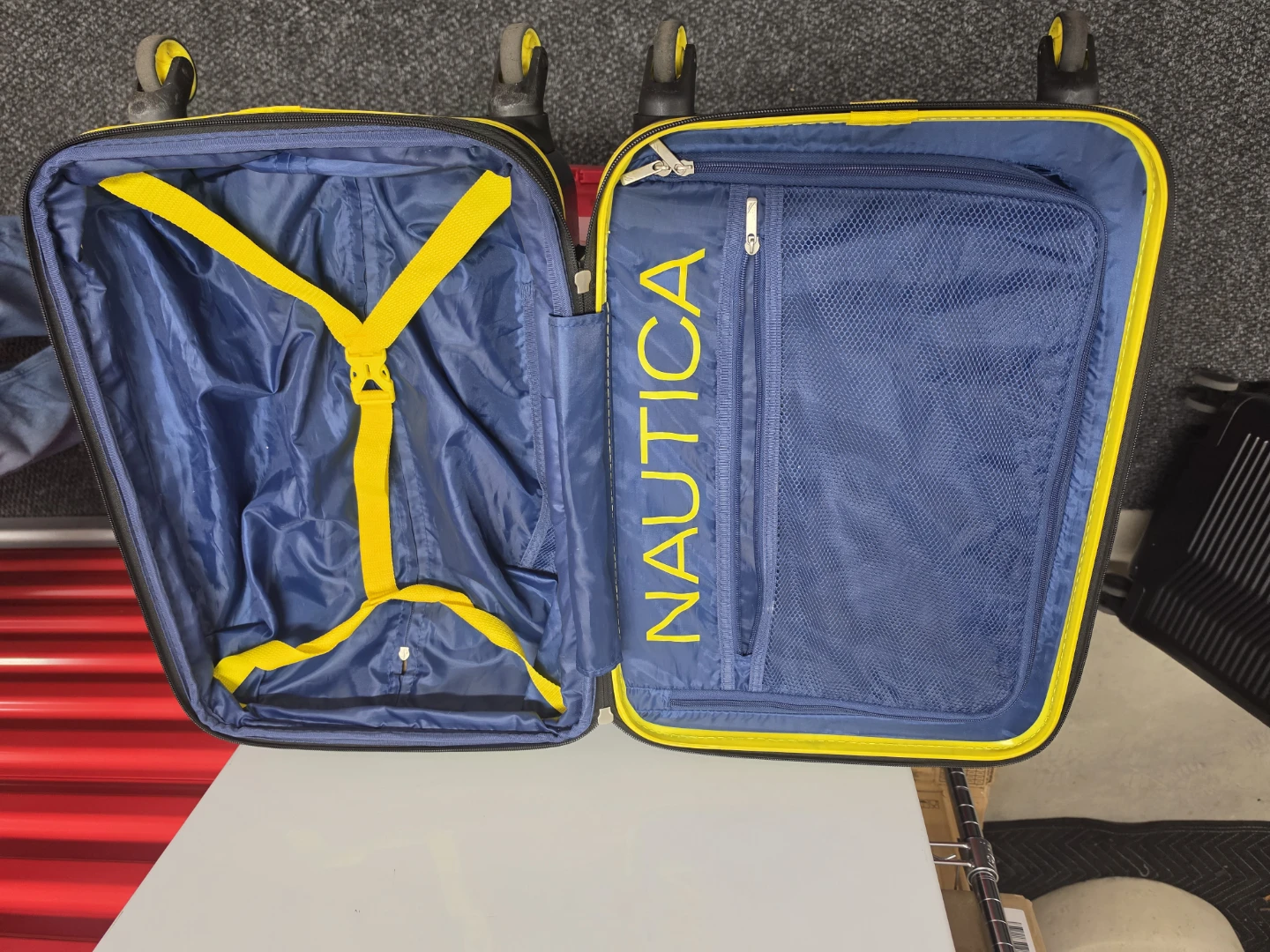 Nautica Navy Blue Hardside Carry-On Luggage - photo 5