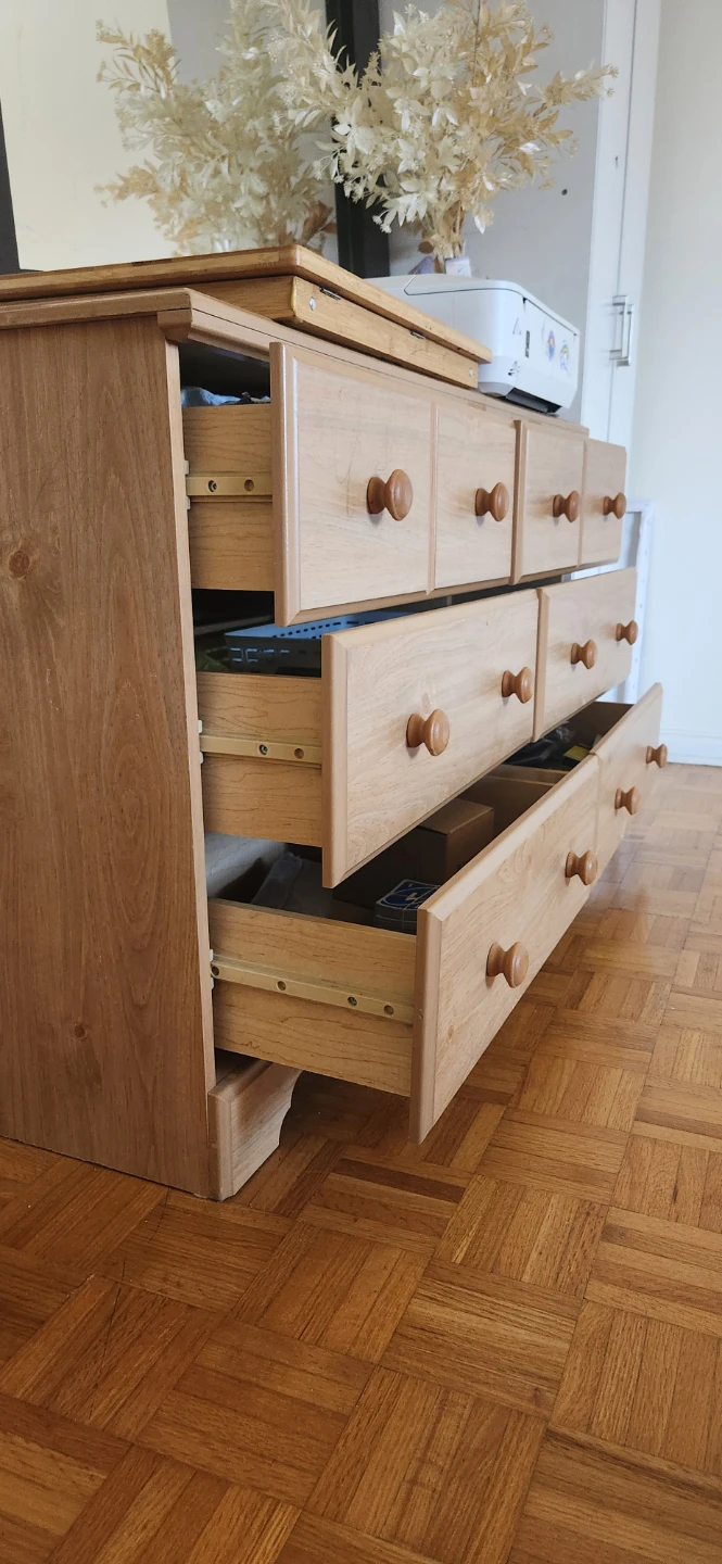 Light Wood Dresser with 8 Drawers - photo 3