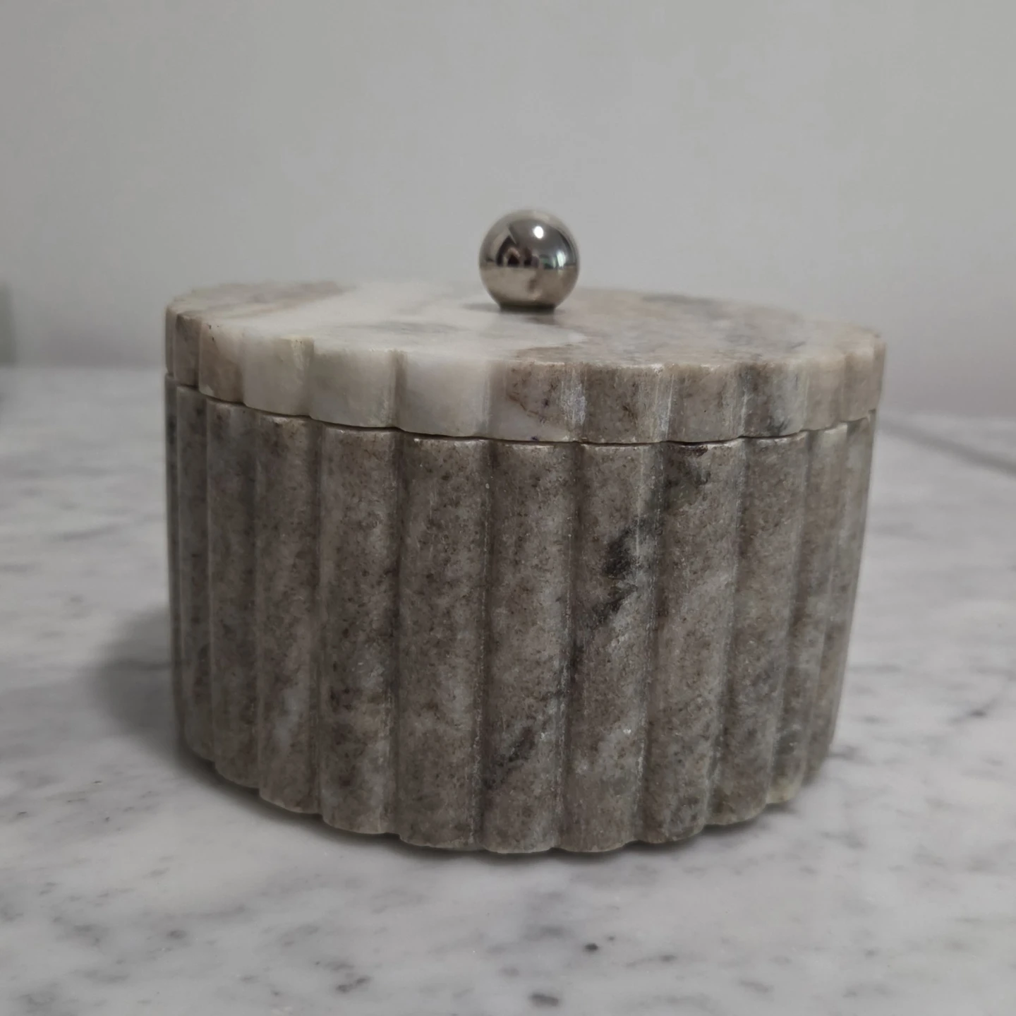 Marble Trinket Box with Lid
