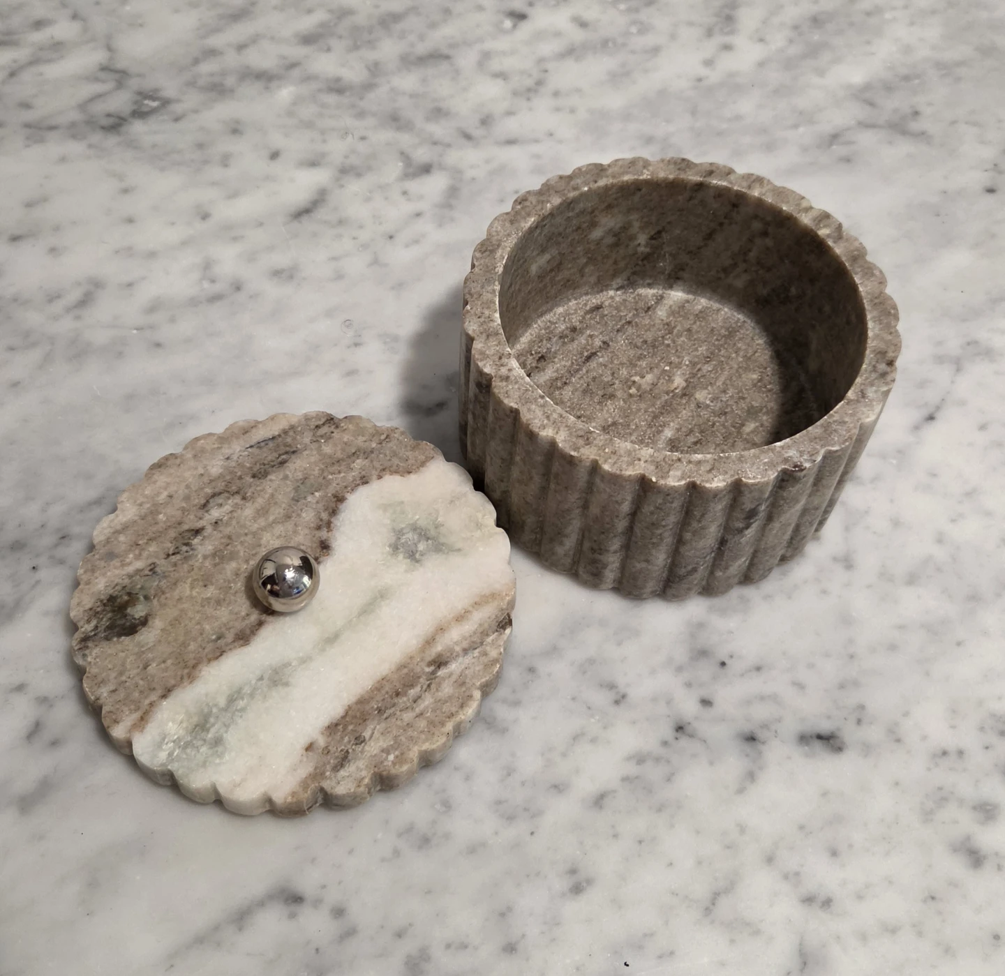 Marble Trinket Box with Lid - photo 4