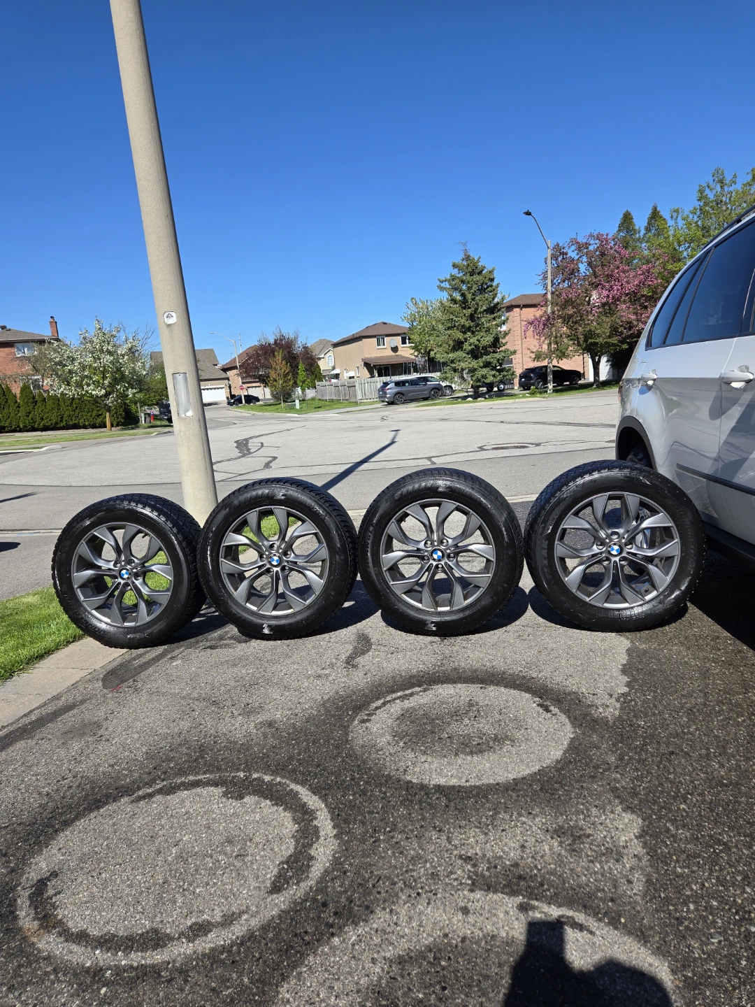 4 Use winter tires with 4 BMW  X5 rims