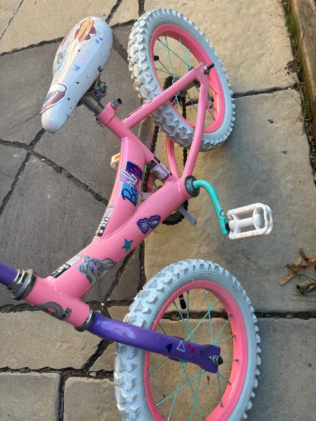 Like New! Pink Barbie Kids Bike for adventures outdoors! - photo 3
