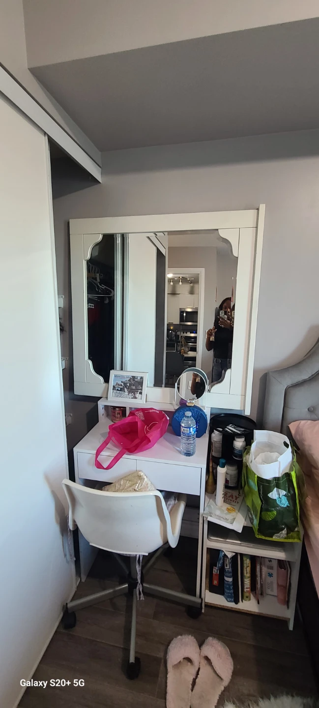 White Vanity Mirror