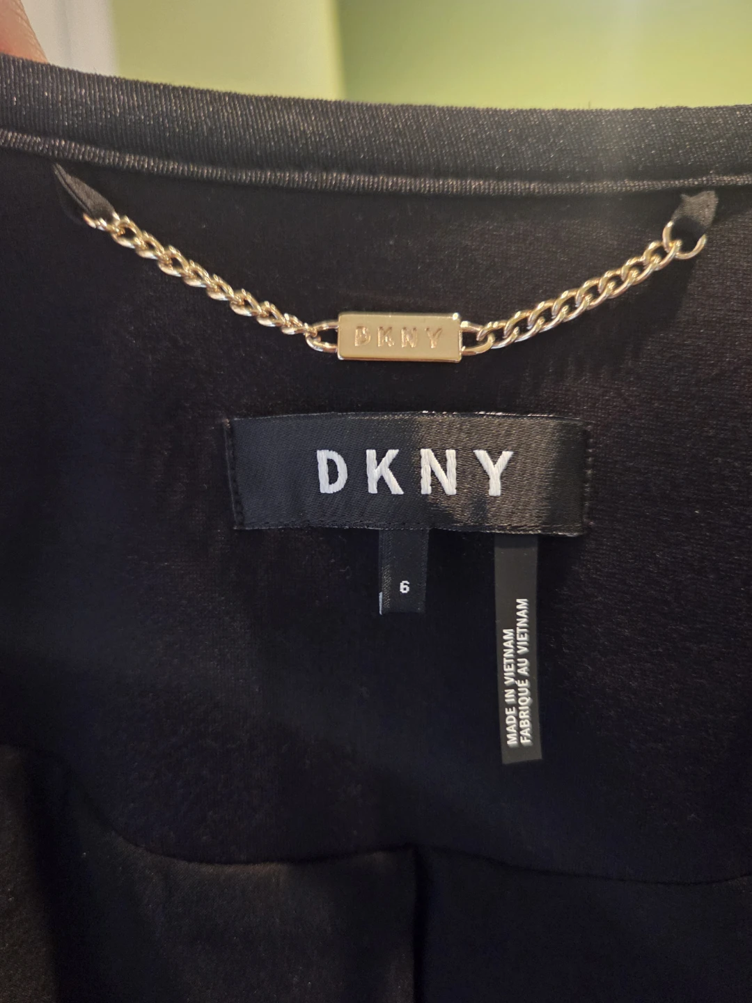 DKNY Black Zip-Front Blazer Jacket - photo 3