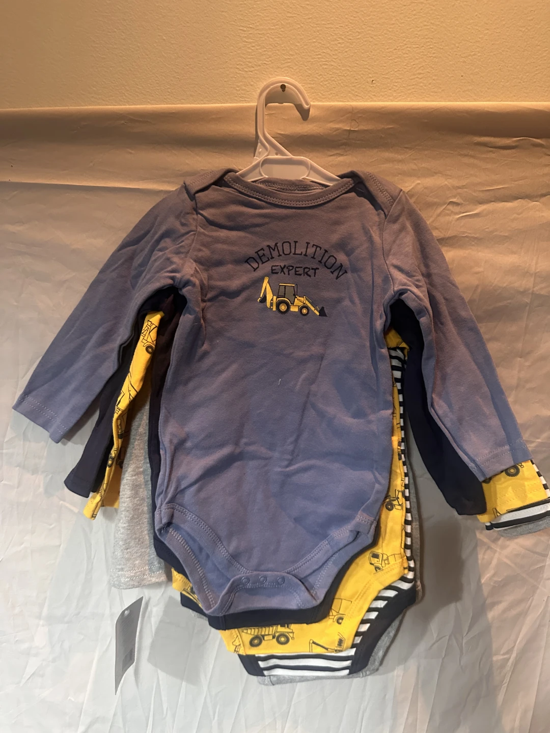 Baby Boys Long Sleeve Bodysuits 5-Pack (18M)