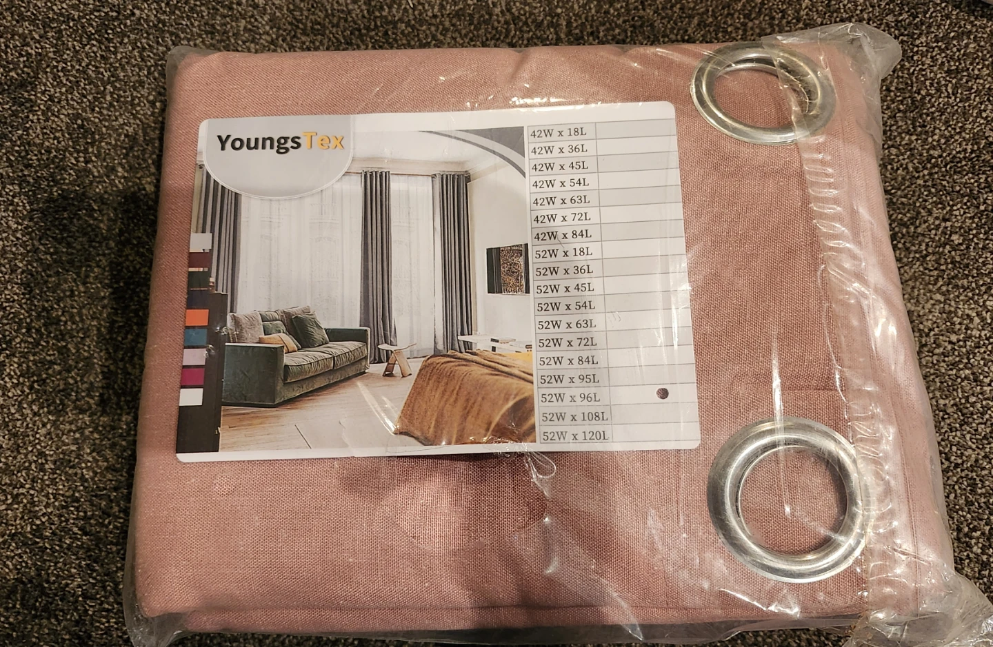 YoungsTex Terracotta Linen Curtains - photo 2