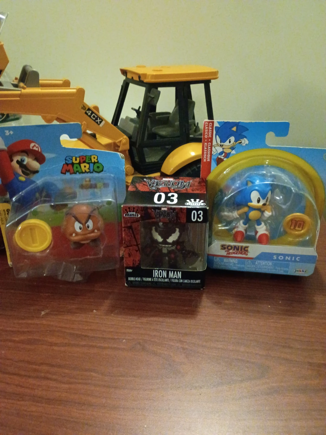 Super Mario Goomba, Marvel Venom, and Sonic