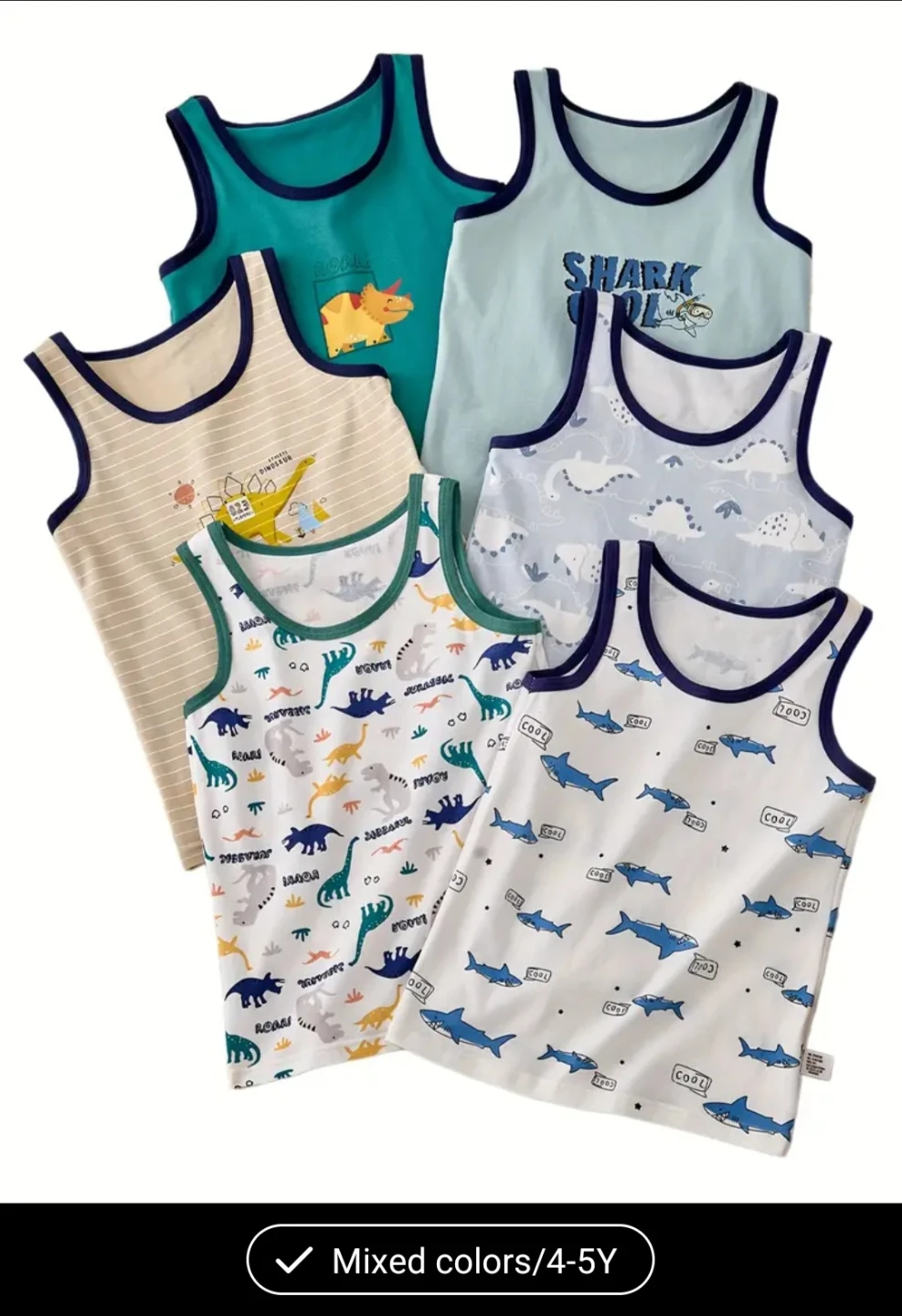 Kids' Tank Tops - Mixed Colours - Size 4-5Y - photo 5