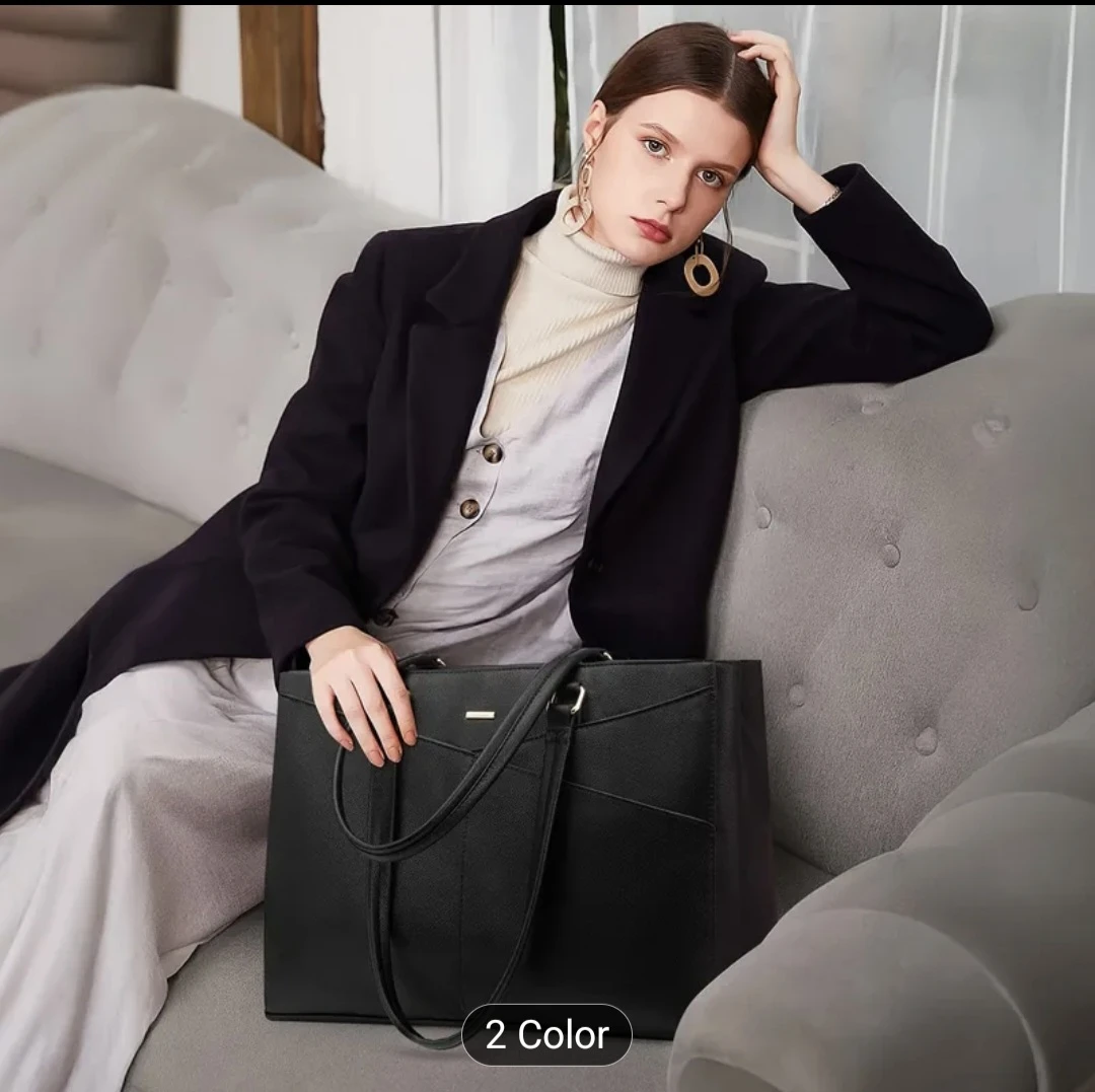 Black Laptop Tote Bag - Fits up to 15.6" Laptops