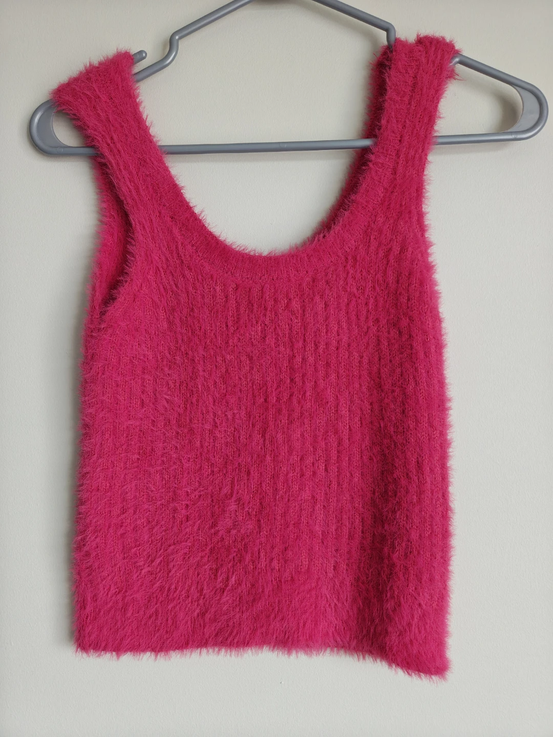 MNG Fuzzy Tank Top - Hot Pink - photo 2