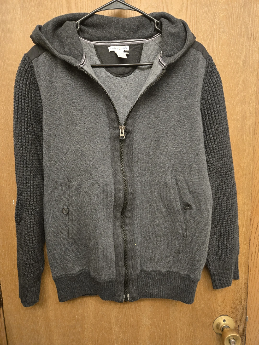 Carbon 2 Cobalt Men's Zip-Up Hoodie - photo 2