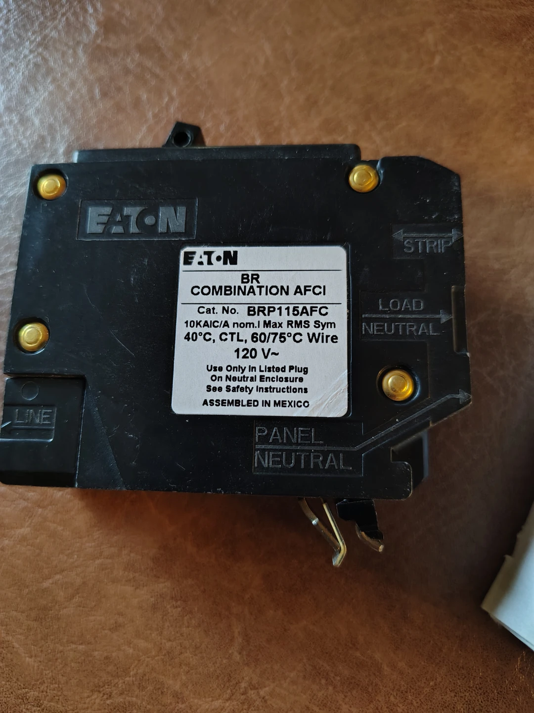 EATON BR Combination AFCI Circuit Breaker 15 Amp - photo 3