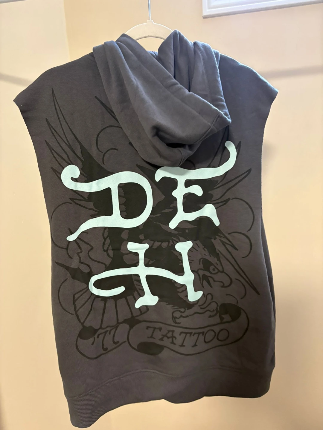 Ed Hardy Sleeveless Zip-Up Hoodie - photo 2