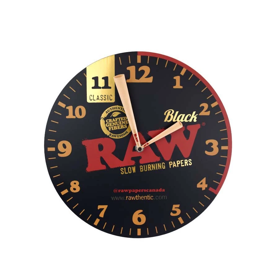 RAW BLACK WALL CLOCK COLLECTABLE BNIB - photo 4