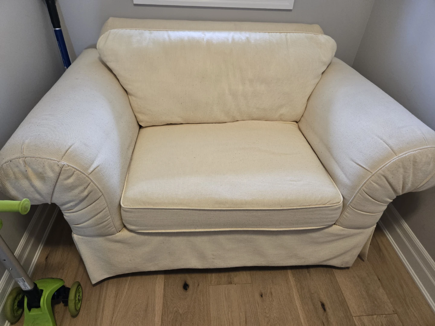 Beige Loveseat Chair / 2 Person Sofa Chair - photo 2