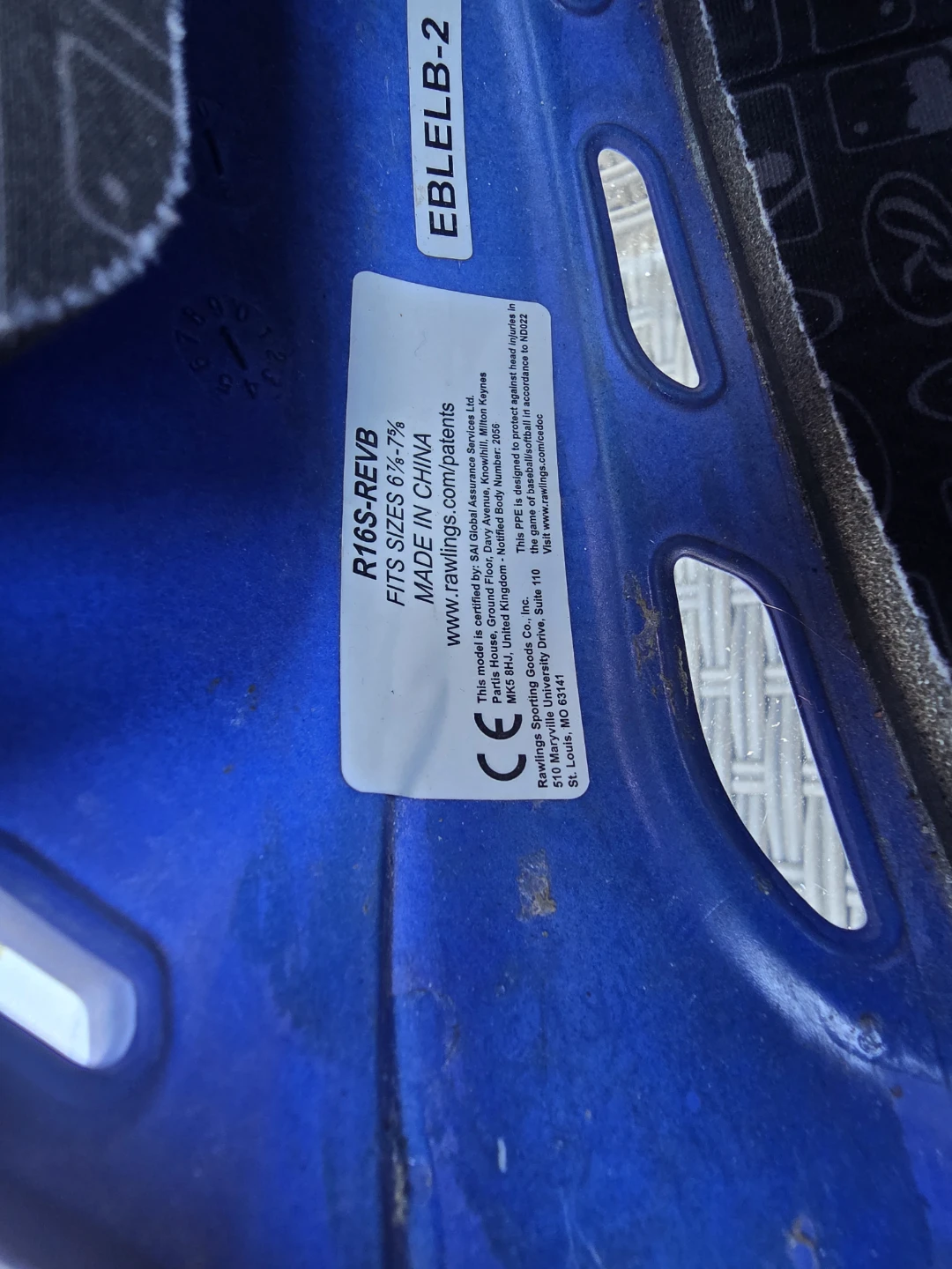 Rawlings R16-REVB Baseball Helmet - Blue ⚽️ - photo 2