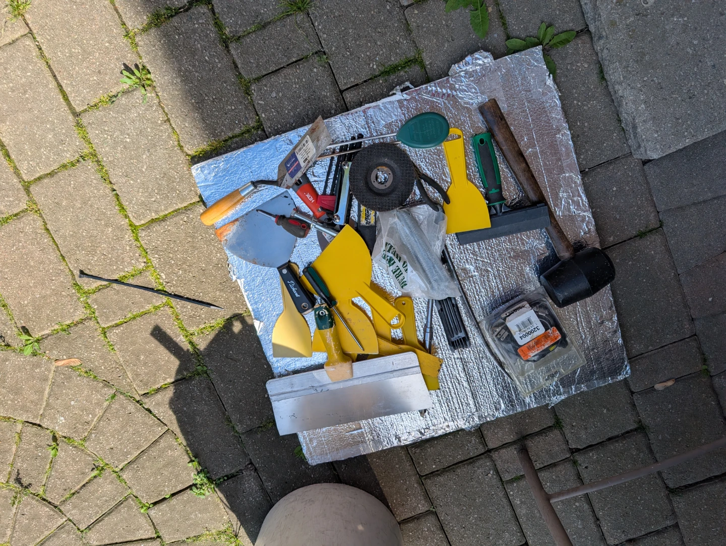 Assorted Tools Including Power Drill and Hand Tools