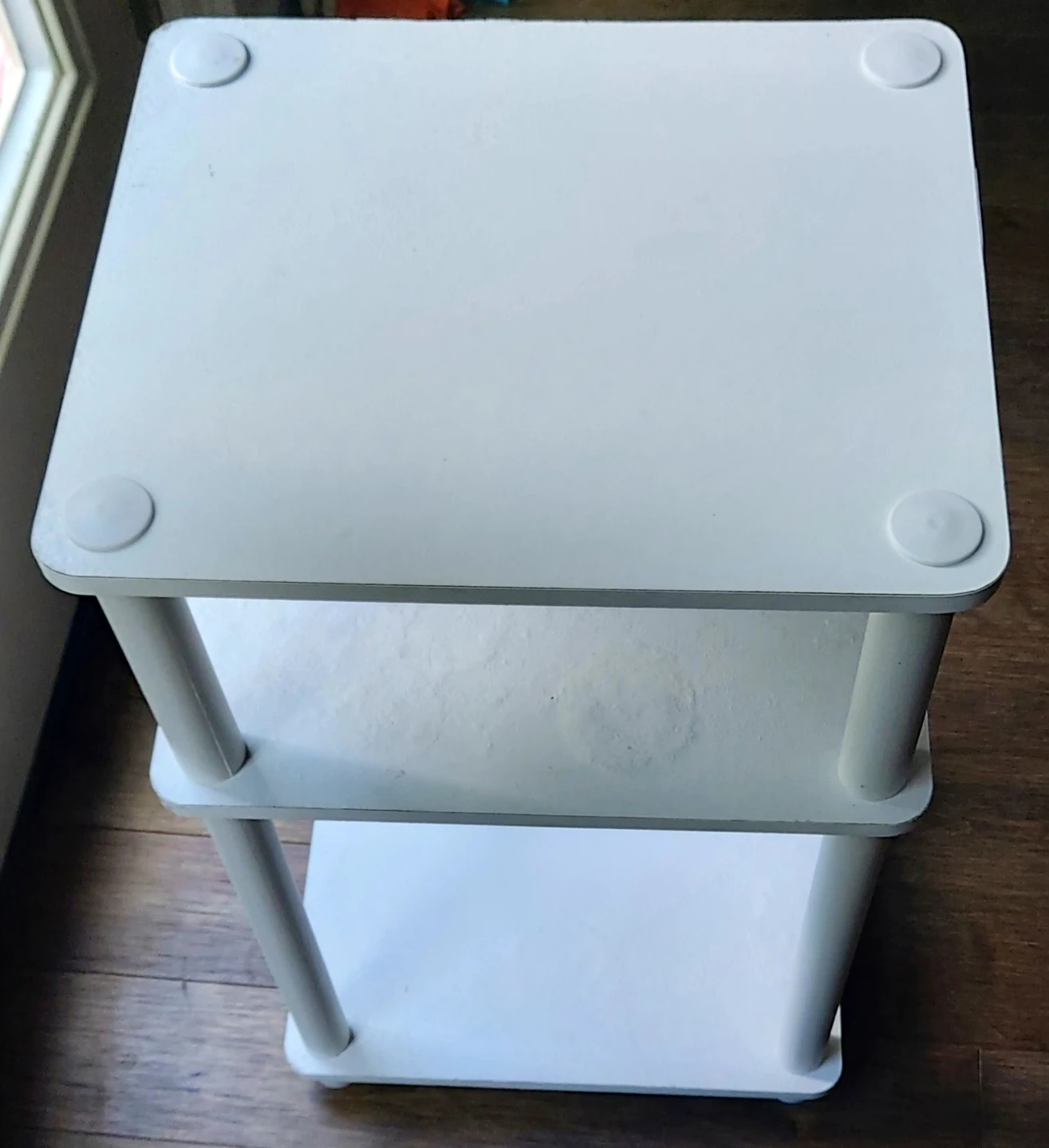 White 3-Tier Sidetable - photo 3