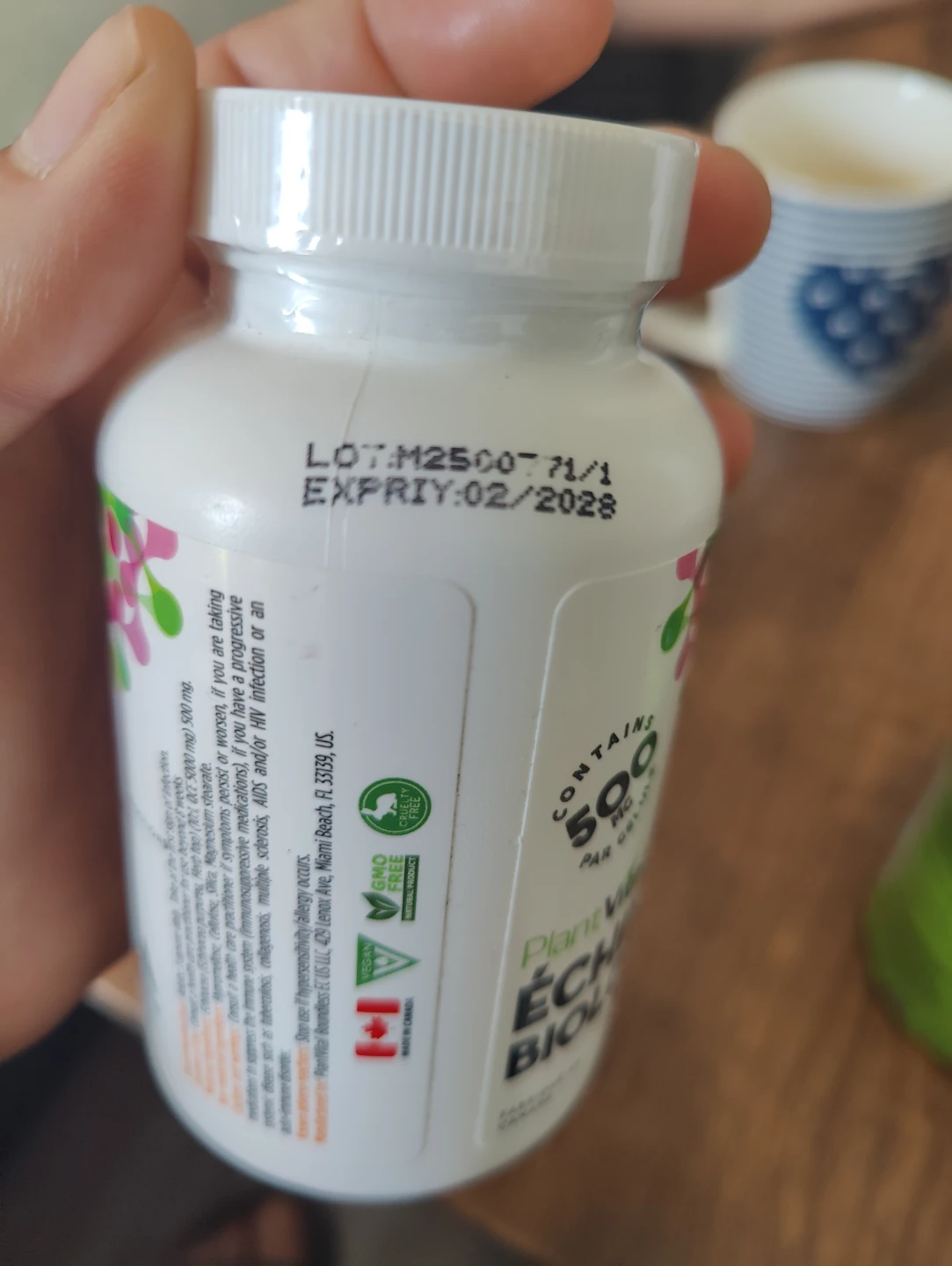 PlantVital Organic Echinacea Capsules 500mg - photo 2