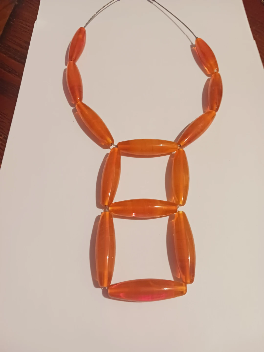 SENT MURANO SIGNED GORGEOUS VENETIAN ITALIAN STATEMENT NECKLACE - photo 4
