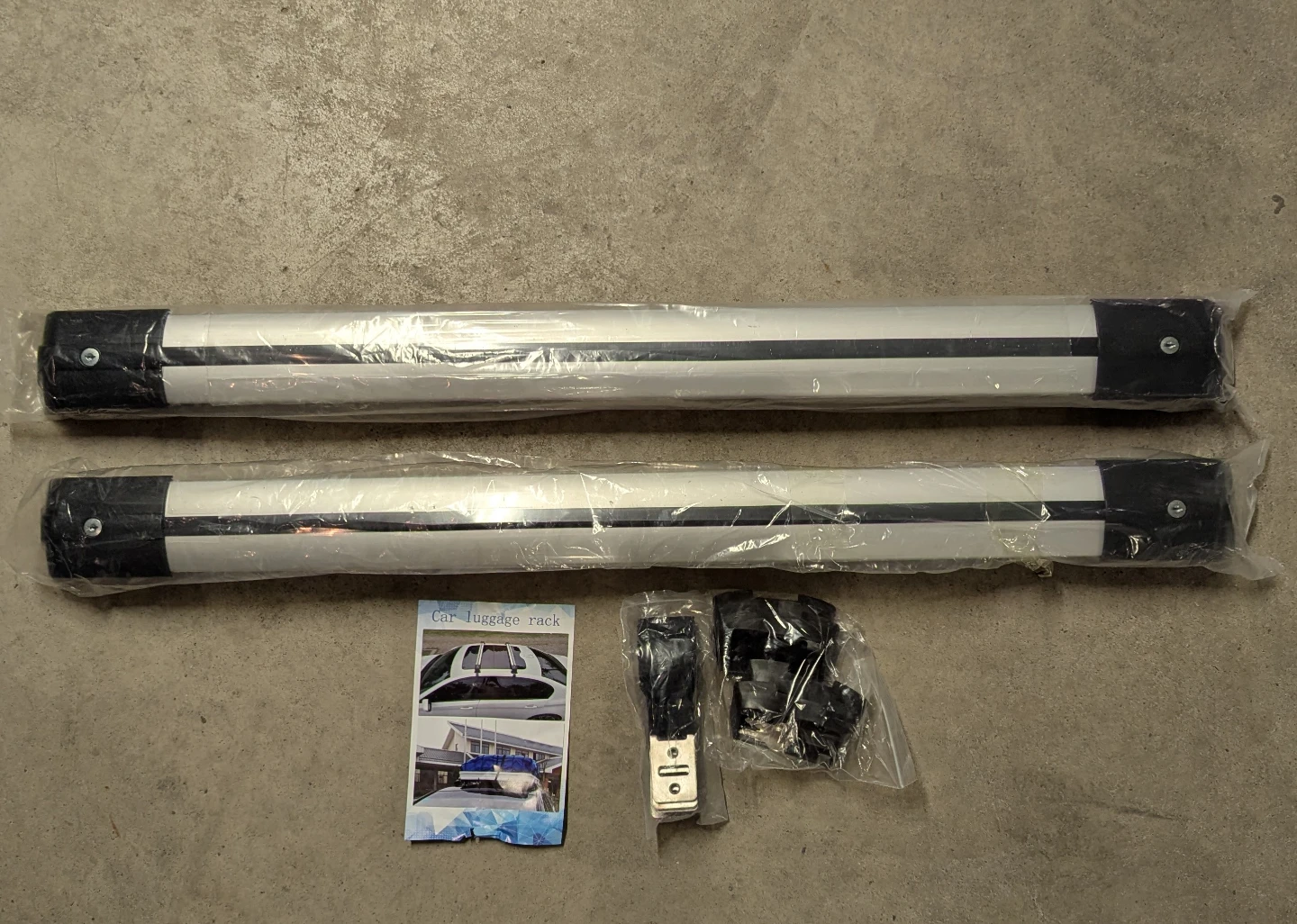 Aluminum Roof Rack Cross Bars w/ Lock - 330 lb Capacity