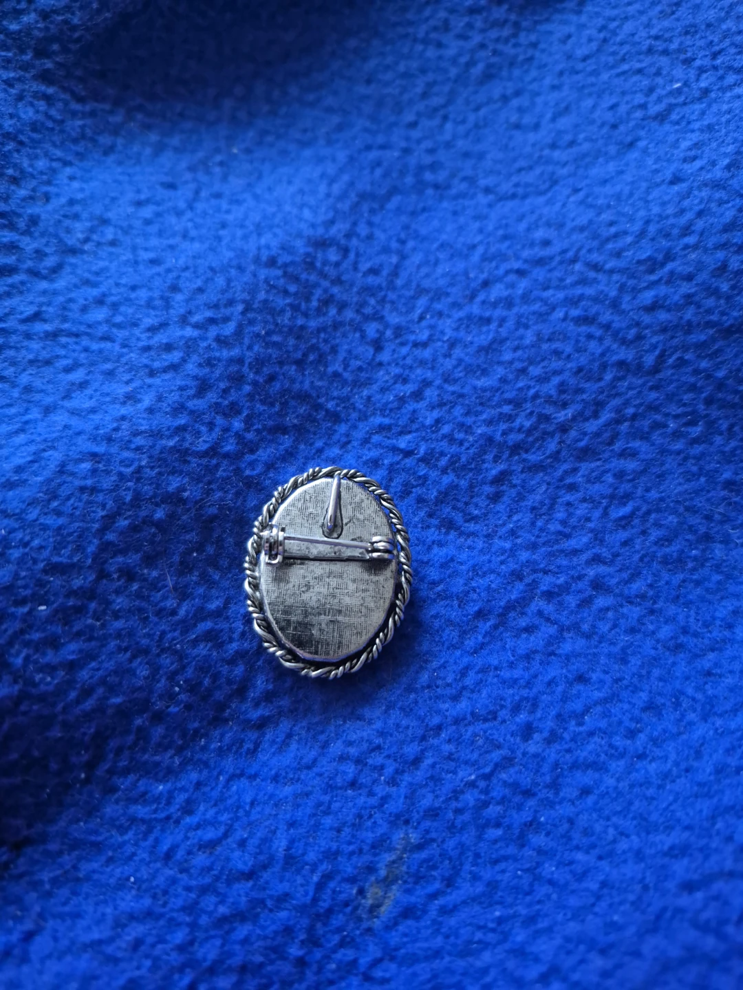 Oval Cameo Brooch/Pendent with Flowers and Bow - photo 2