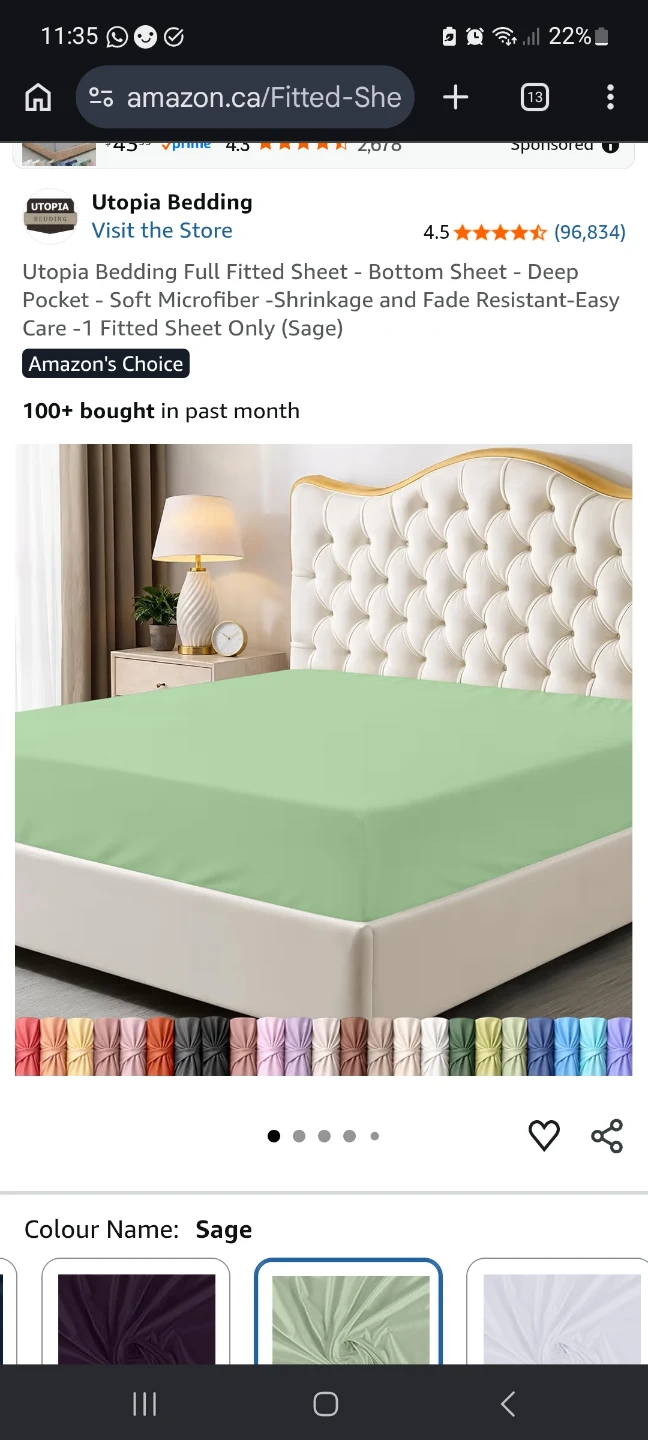 Utopia Microfibre Fitted Bedsheet - Full - photo 3