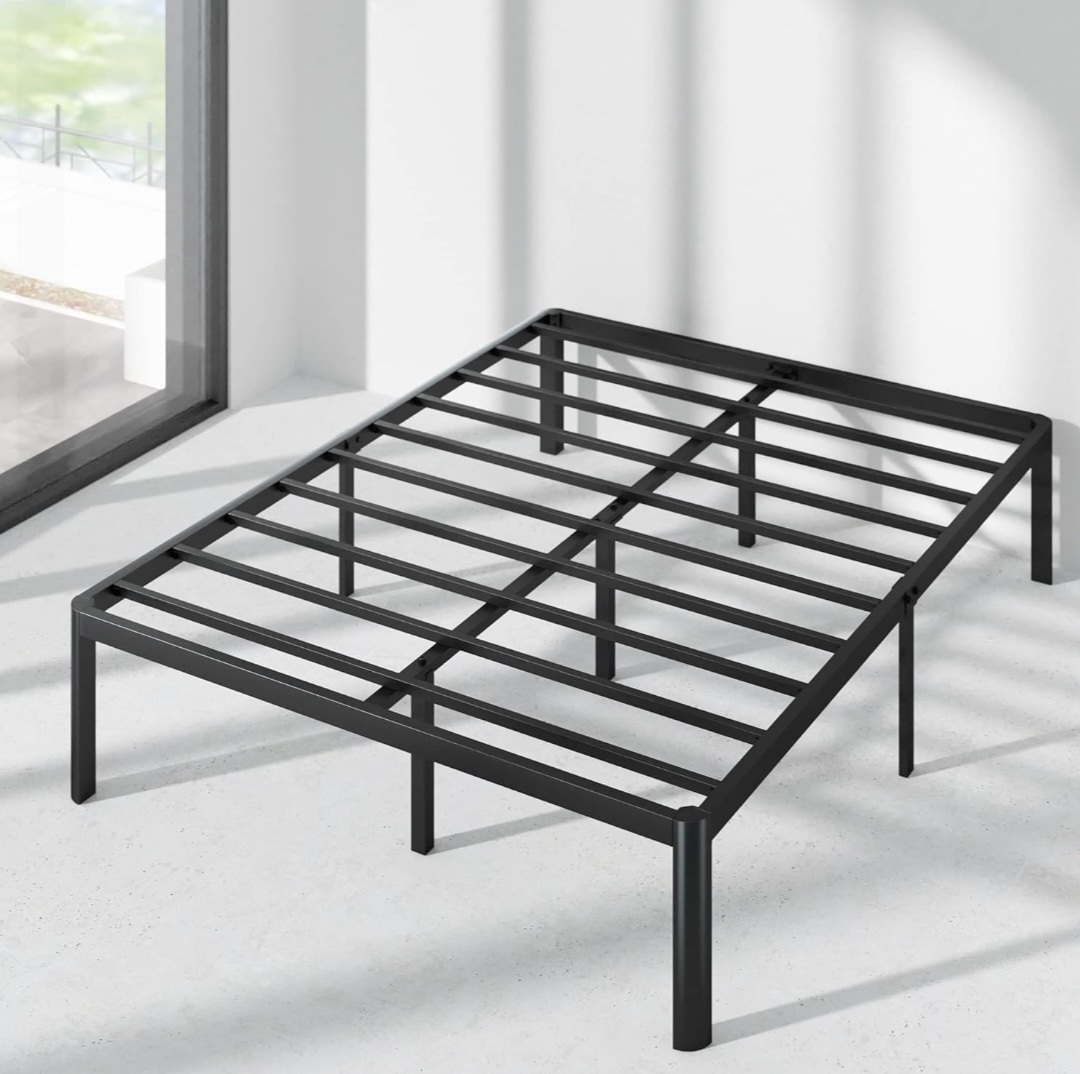 King Size -Black Metal Bed Frame - 75.5" x 79.5" - photo 2