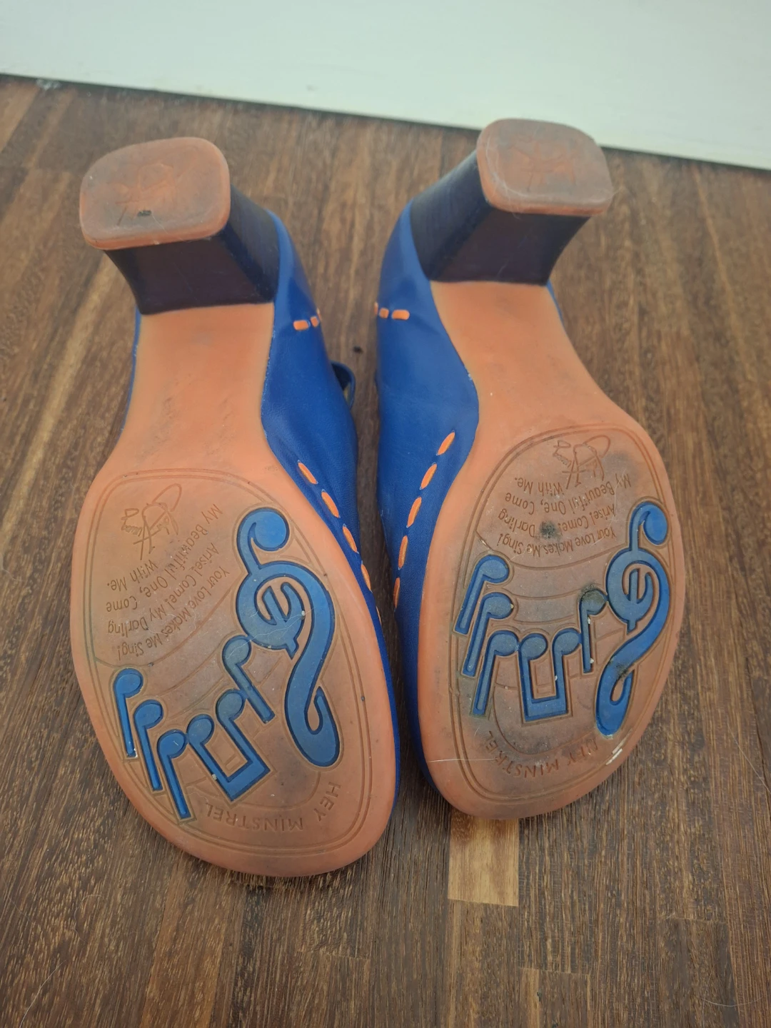 Fluevog "Malibran" Blue/Orange Size 9 - photo 2