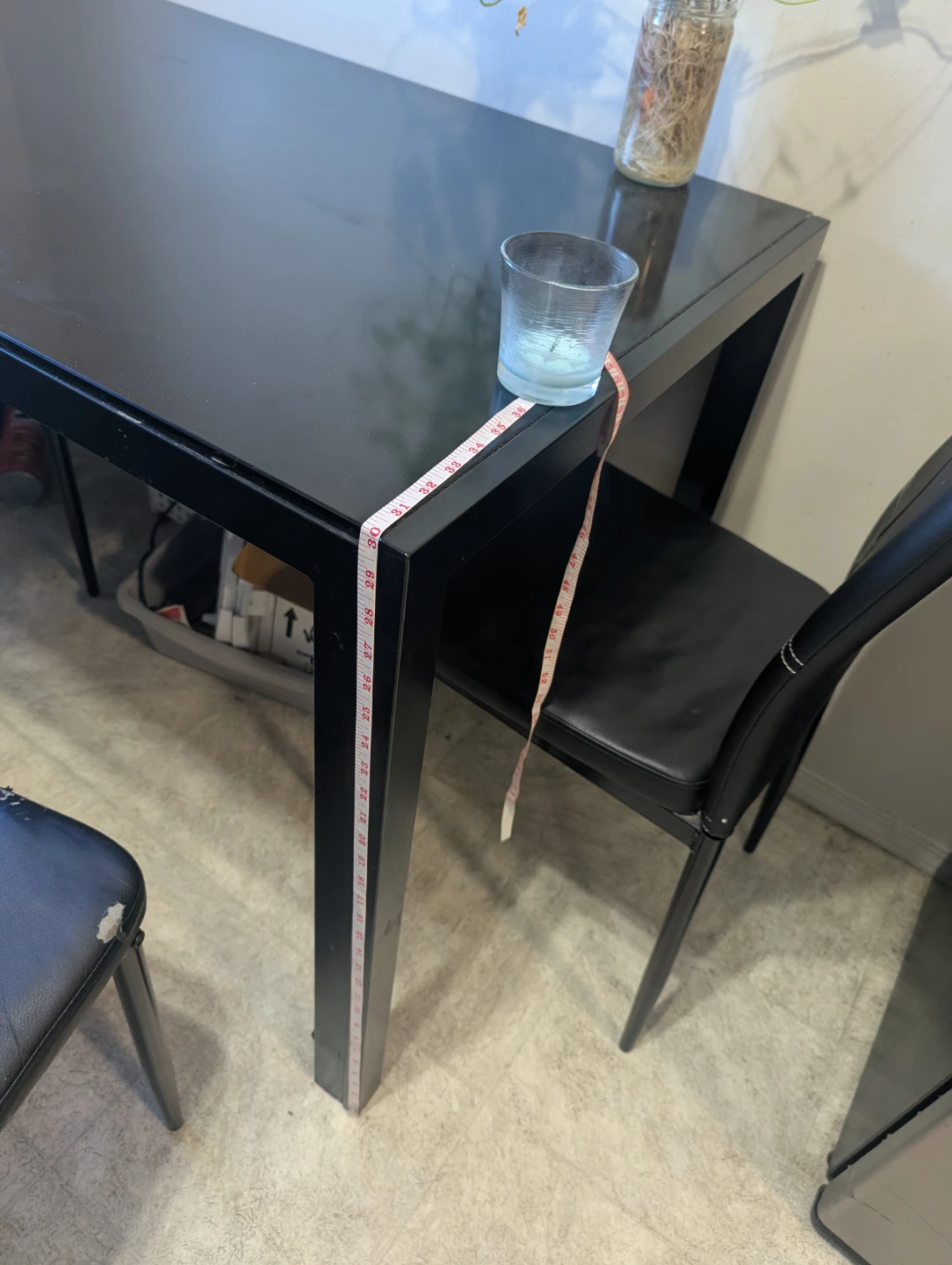 Black Dining Table with 4 Chairs- Needs to go by 18June - photo 4