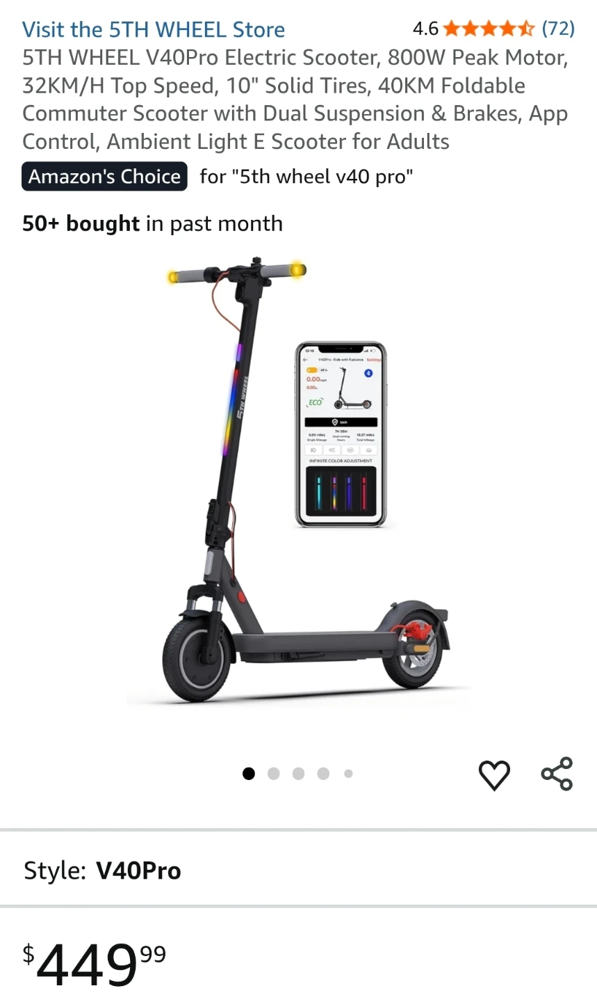 5TH WHEEL V40Pro Electric Scooter