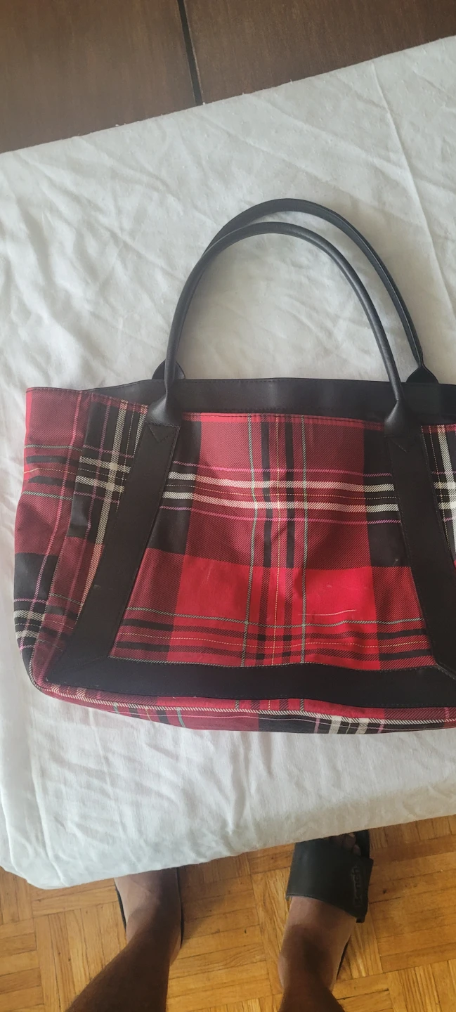 Victoria's Secret Tartan Tote Bag    CASH ONLY