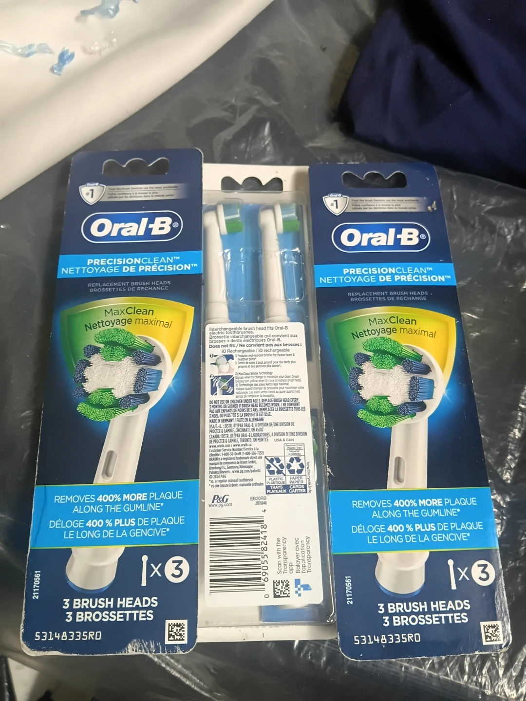 Oral-B Precision Clean Replacement Brush Heads (3 Pack)