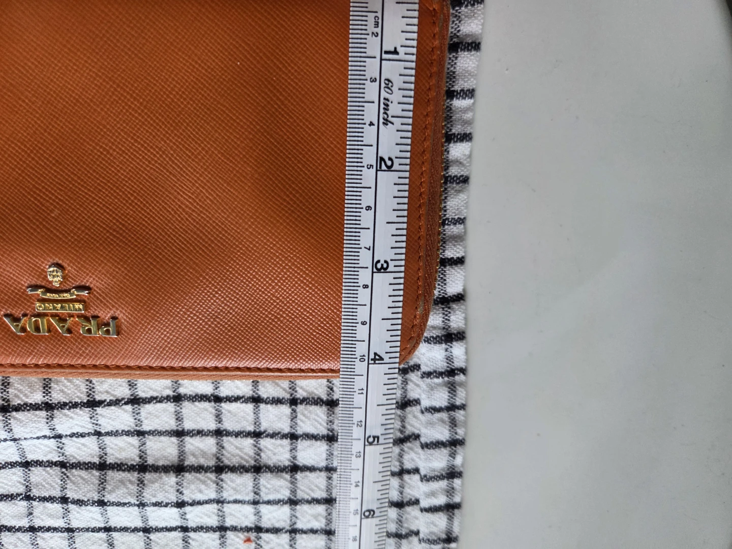 Prada Orange Saffiano Leather Zip Around Wallet - photo 5