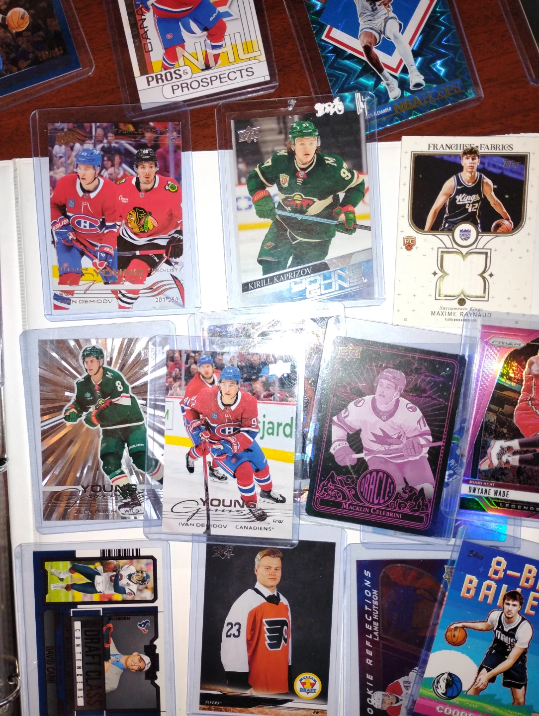 Collection of Hockey and Basketball Trading Cards - photo 2