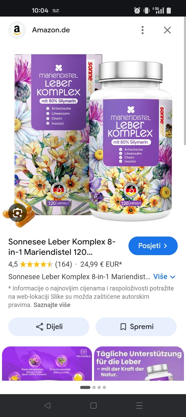 Sonnensee Leber Komplex silymarin 120 Capsules