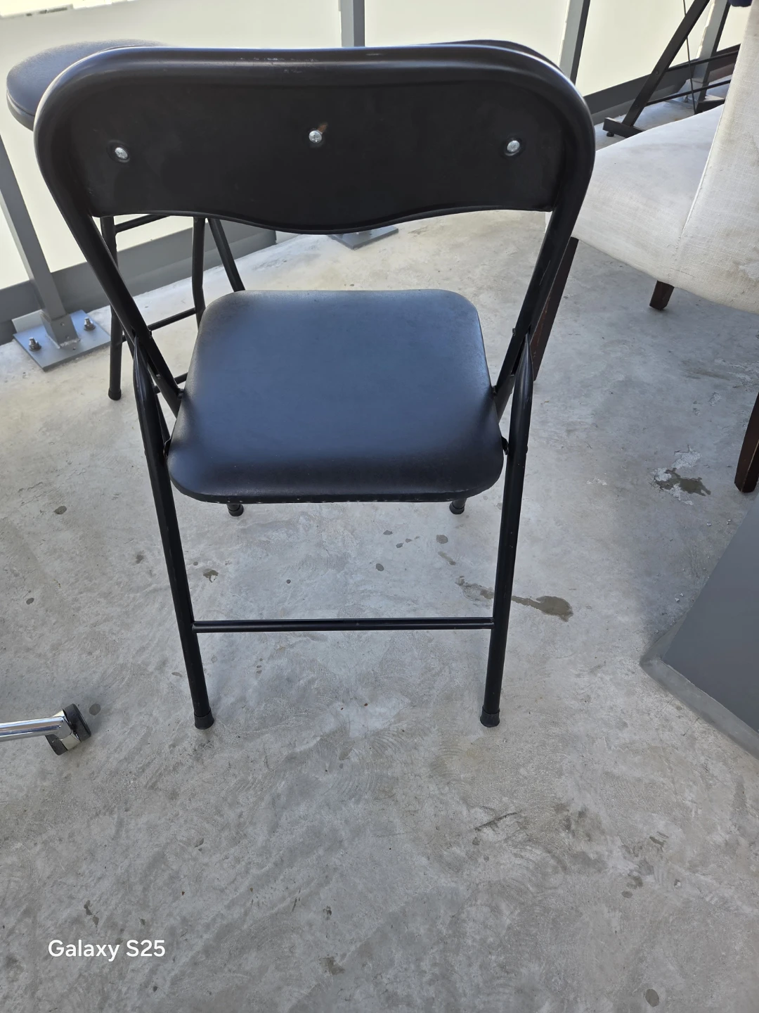 Black Folding Chair - photo 2