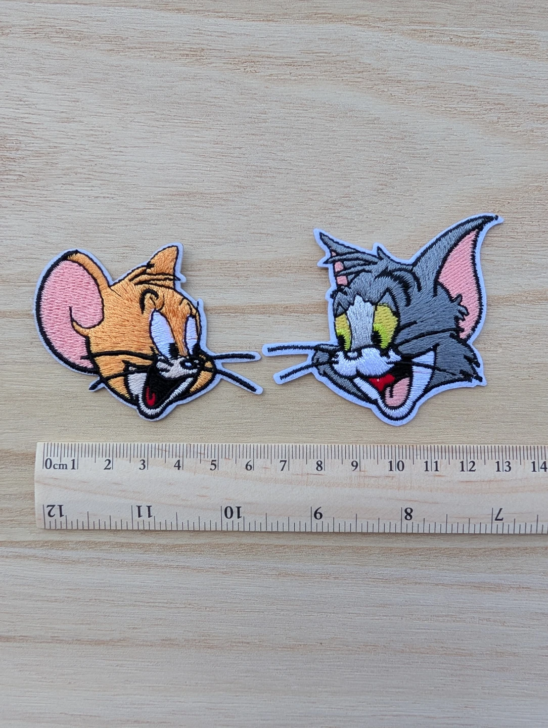 Tom and Jerry Embroidered Patches new without tag